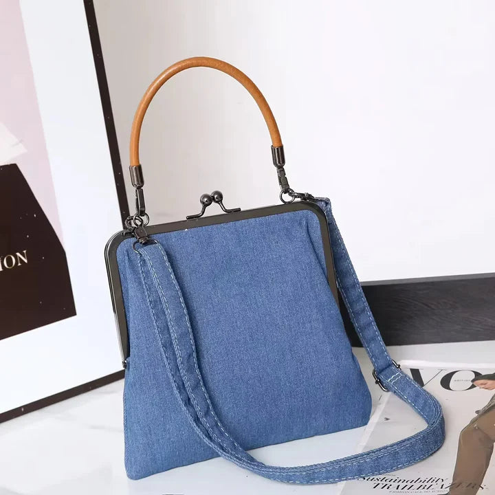 Denim Leather Bag