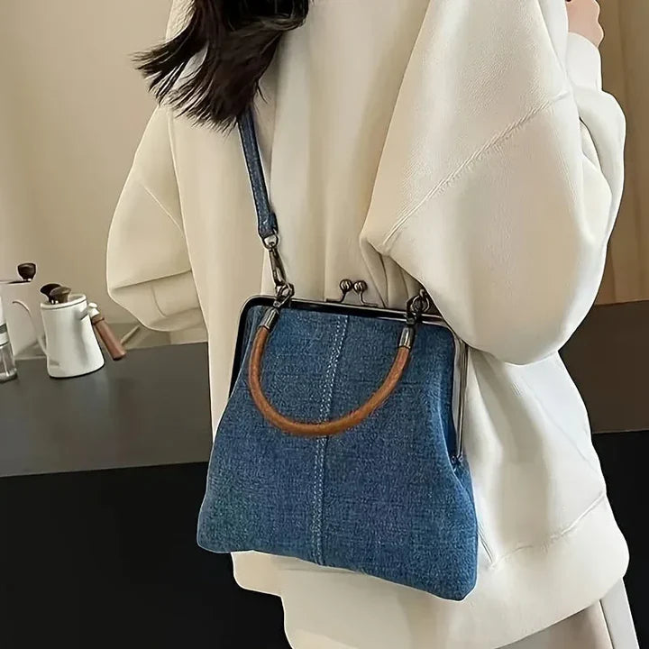 Denim Leather Bag