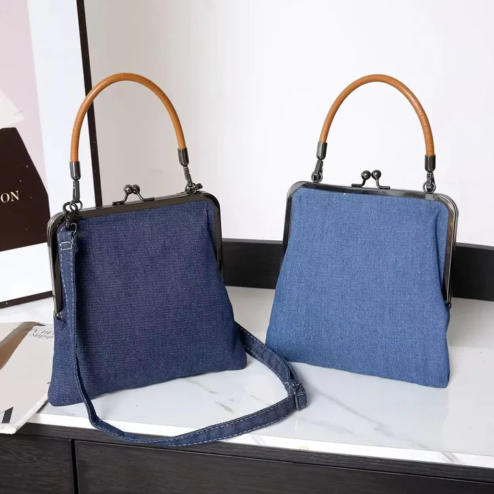 Denim Leather Bag