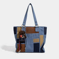 Indigo – Large Denim Patchwork Tote Bag for Women