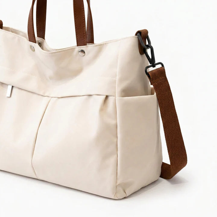 Large Nylon Tote Bag, Women's Work Shoulder Bag