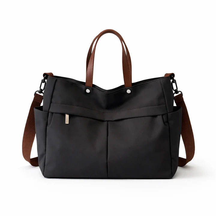 Large Nylon Tote Bag, Women's Work Shoulder Bag